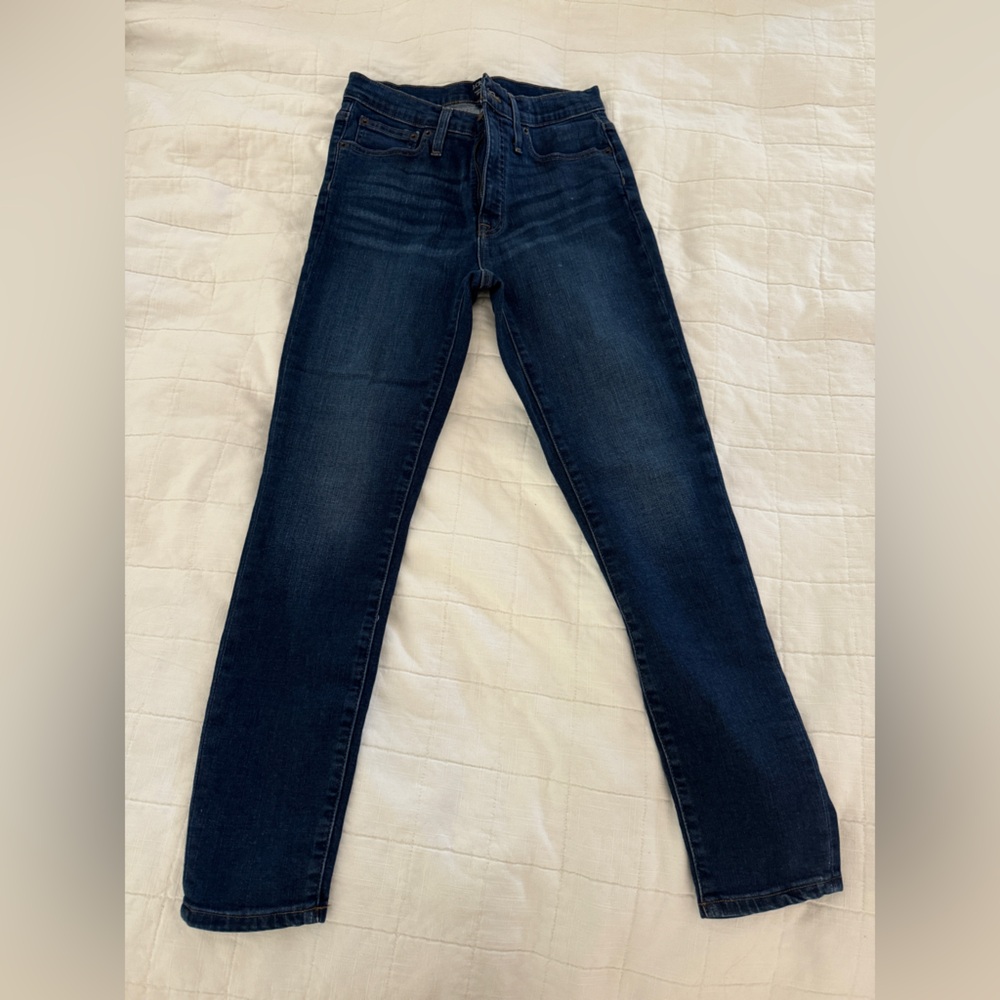 Dark wash J Crew High Rise Skinny Jean, 27
